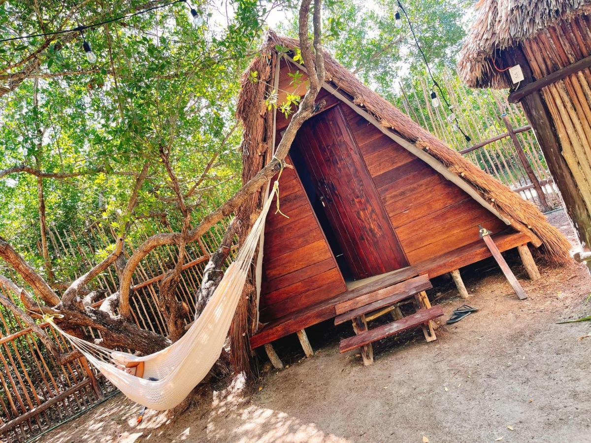 La Aldea Holbox Cabanas Y Camping 外观 照片